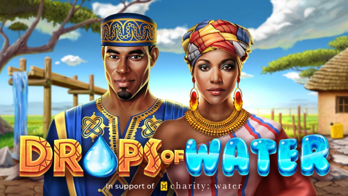 Amusnet Interactive apoia obras de caridade: água com gotas de água